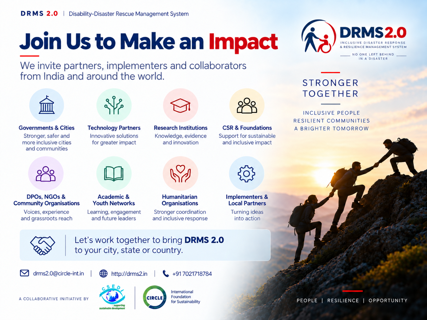 Join DRMS 2.0 to Make an Impact